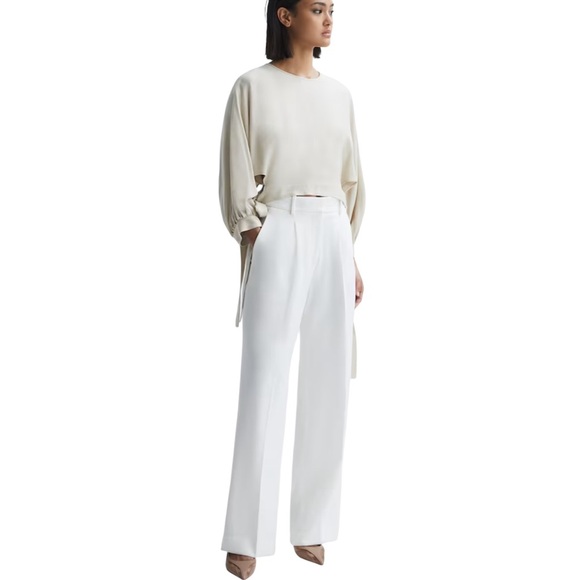 NEW Reiss Ellie Pump Mesh Court Heel Slingback in Latte Tan Leather - Size EU39 - Picture 5 of 11